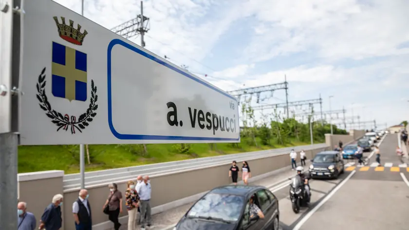 Via Vespucci, arteria nel centro di Conegliano