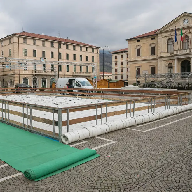 Agostini Vittorio Veneto Pista di patinaggio in costruzione