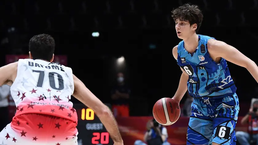 Leonardo Faggian AX Armani Exchange Olimpia Milano - Nutribullet Treviso Basket Discovery+ Supercoppa 2021 - Final Eight - Quarti di Finale LBA Legabasket Serie A UnipolSAI 2021/2022 Bologna, 18/09/2021 Foto M.Ceretti / Ciamillo-Castoria