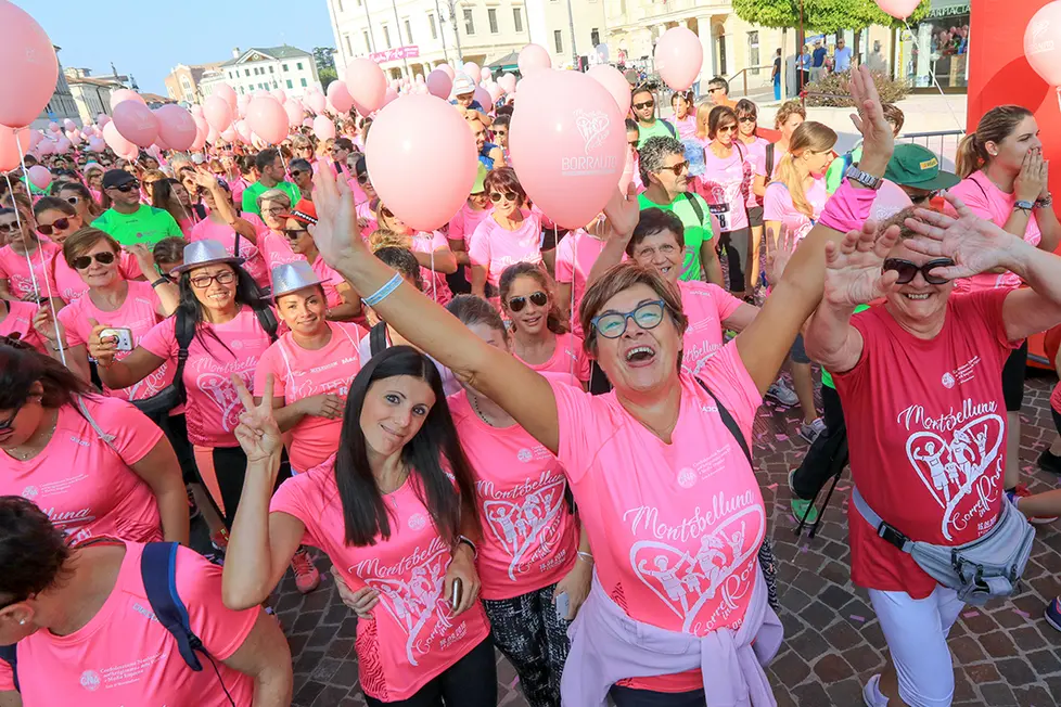 Ferrazza Montebelluna Corsa Rosa partenza e discorsi autorità
