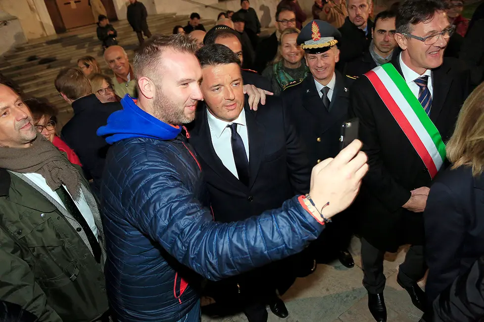 Ferrazza Castelfranco camera ardente Tina Anselmi arrivo presidente Matteo Renzi