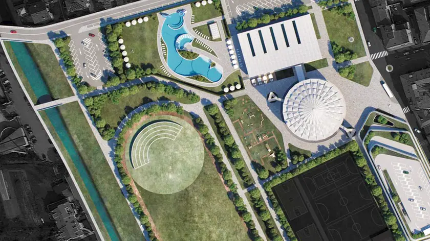 DeMarchi Castelfranco municipio presentazione progetto nuovo polo sportivo