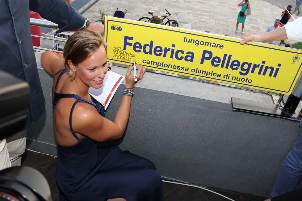 MORSEGO - DINO TOMMASELLA - JESOLO LIDO - FEDERICA PELLEGRINI E INTITOLAZIONE TRATTO LUNGOMARE