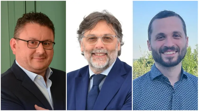 I candidati Enrico Gallina, Marco Ditadi e Nicola Bordin