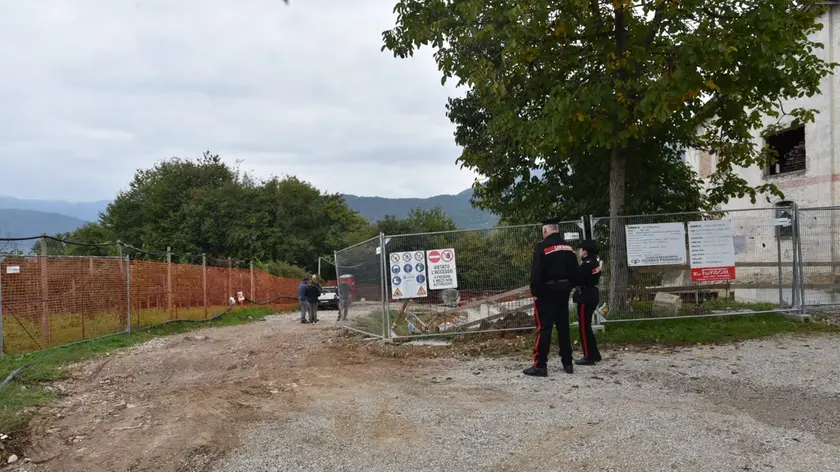 Il cantiere dove si è verificato l'incidente sul lavoro (foto Cavicchi/Macca)