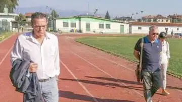 Il sindaco Stefano Marcon nel sopralluogo del settembre 2020