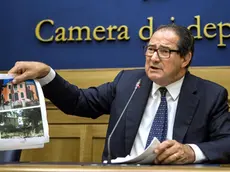 Foto Roberto Monaldo / LaPresse.23-06-2014 Roma.Politica.Conferenza stampa di Giancarlo Galan.Nella foto Giancarlo Galan..Photo Roberto Monaldo / LaPresse.23-06-2014 Rome (Italy).Press conference by Giancarlo Galan.In the photGiancarlo Galano