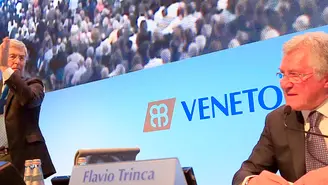 Ferrazza Venegazzù assemblea soci Veneto Banca 2014 Flavio Trinca commosso