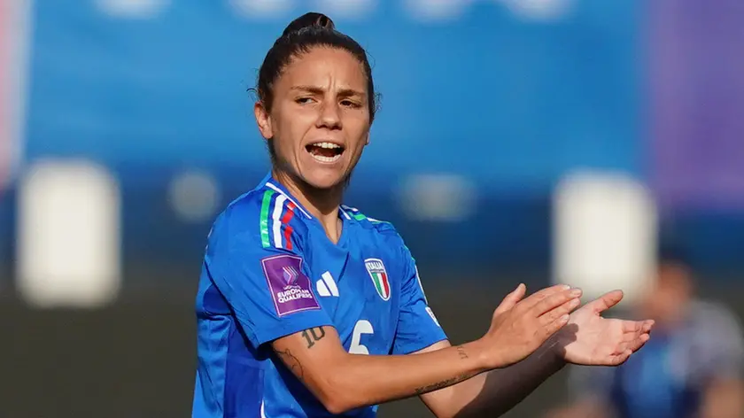 Manuela Giugliano in nazionale durante le qualificazioni agli Europei 2025