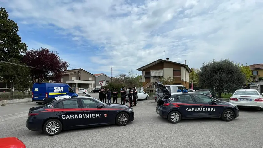 Carabinieri sul posto, a Zero Branco (fotoservizio Foto Film)