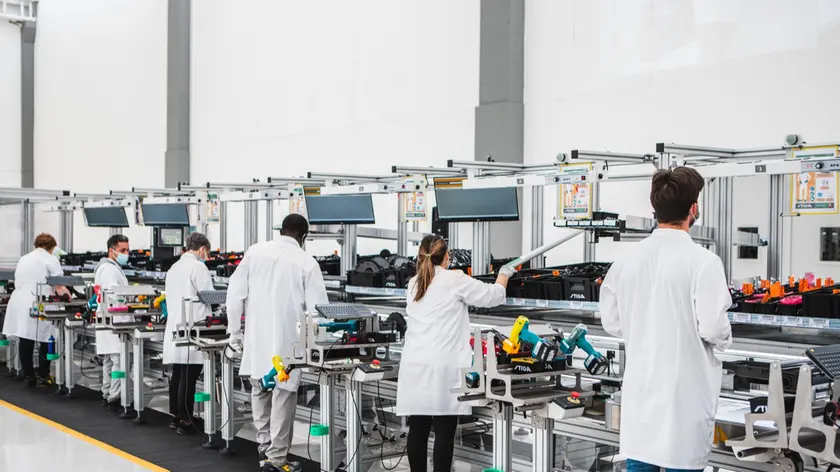 Un interno dello stabilimento Siga di Castelfranco: l'eccellenza di un distretto trainante