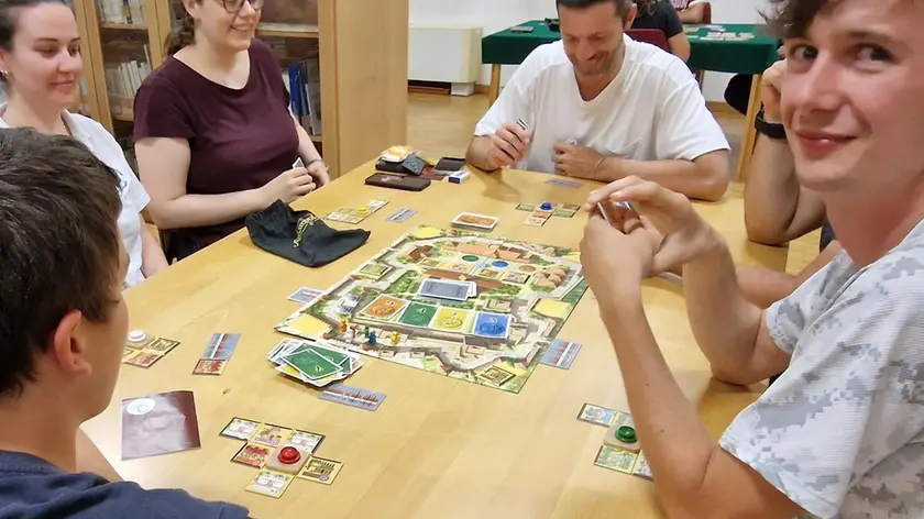 Una serata di giochi da tavolo
