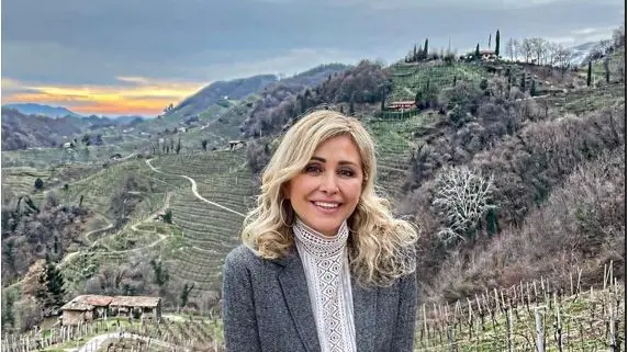 Marina Di Guardo sulle colline del Prosecco