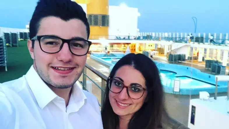Vanessa Ballan con il compagno Nicola Scapinello