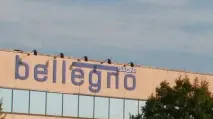 Sopra l’ex stabilimento della Bellegno a Monastier