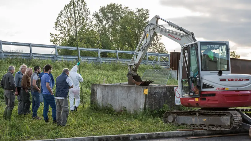 Allegranzi San Pietro di Feletto recupero animali annegati nel canale Crevada