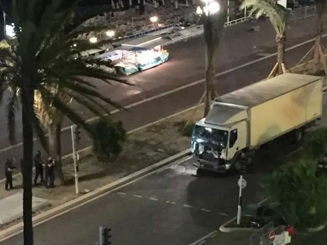 il camion utilizzato nell'attentato