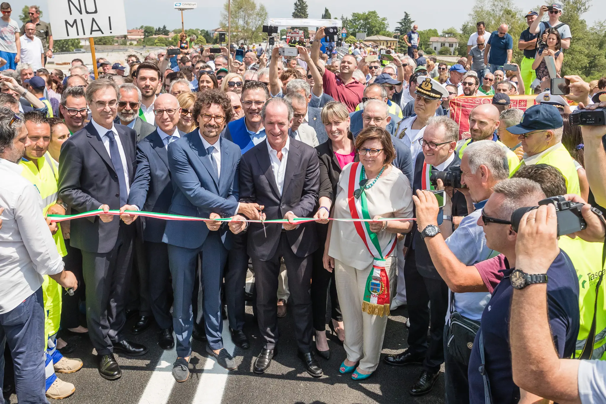 Allegranzi Ponte della Priula Inaugurazione del ponte ristrutturato Taglio Del Nastro