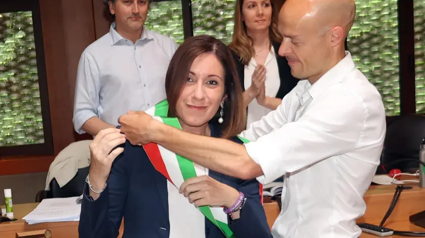 La proclamazione di Elena Stocco dopo l'elezione a sindaco