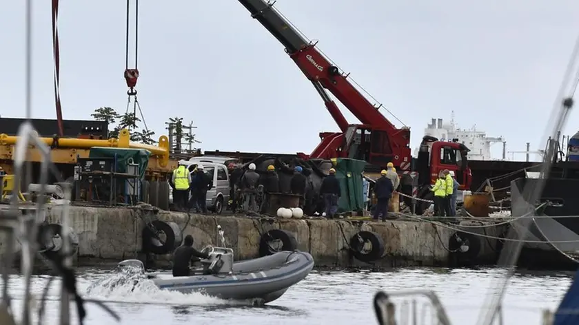 Il cantiere navale Gruppo Antonini Muore dove è avvenuto l'incidente sul lavoro costato la vita a un operaio, La Spezia, 14 maggio 2018. ANSA/ RICCARDO DALLE LUCHE