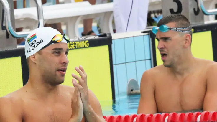 GUERRETTA AG.FOTOFILM TREVISO PISCINE COMUNALI, -TREVISOSWIMCUP- CON I CAMPIONI OLIMPICI LASZLO CSEH E CLASE LE CLOS