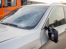 I danni al veicolo che ha investito il ciclista a Mareno