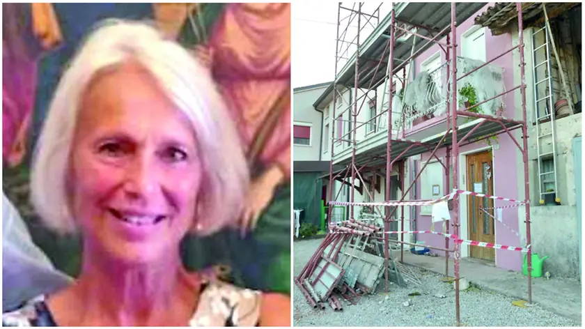 Rossana Billi e la sua casa sotto sequestro (foto Cavicchi/Macca)