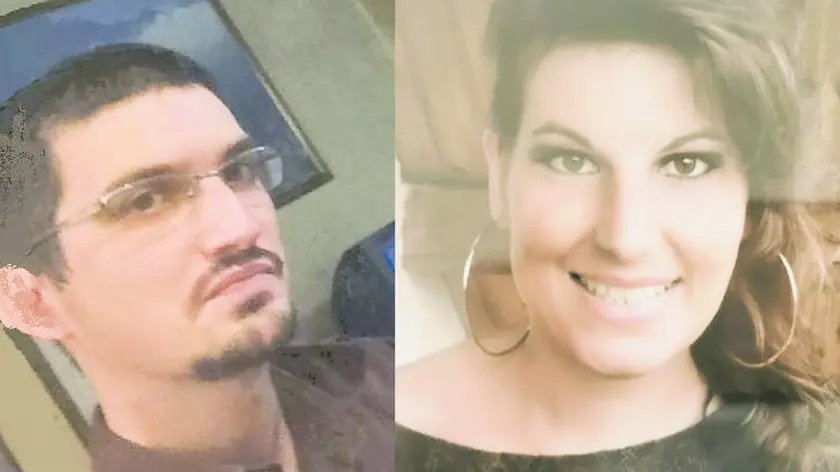 Fabrizio Biscaro e la sua vittima, Elisa Campeol, uccisa a coltellate mentre prendeva il sole sul greto del Piave a Moriago