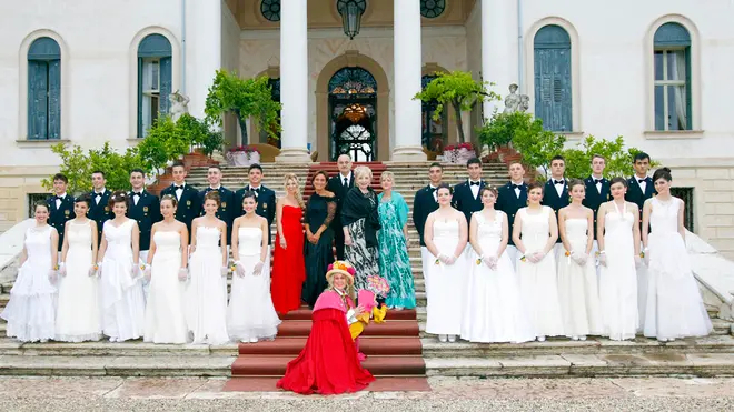 Sparvoli Cavasagra villa Corner Ballo delle debuttanti organizzatori e zia Caterina