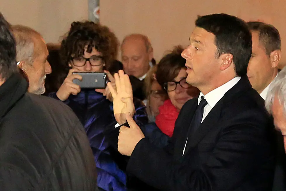 Ferrazza Castelfranco camera ardente Tina Anselmi arrivo presidente Matteo Renzi