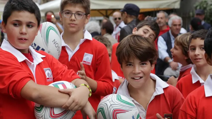 Frigo Treviso Rugby Tarvisium promozione partita in piazza