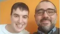 Filippo Fagnol con l’insegnante Alfonso Arpa