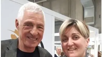 Mariangela "Mery" Marcon con Francesco Moser