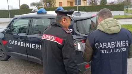 I carabinieri del Nil (Nucleo ispettorato del lavoro) di Treviso al lavoro