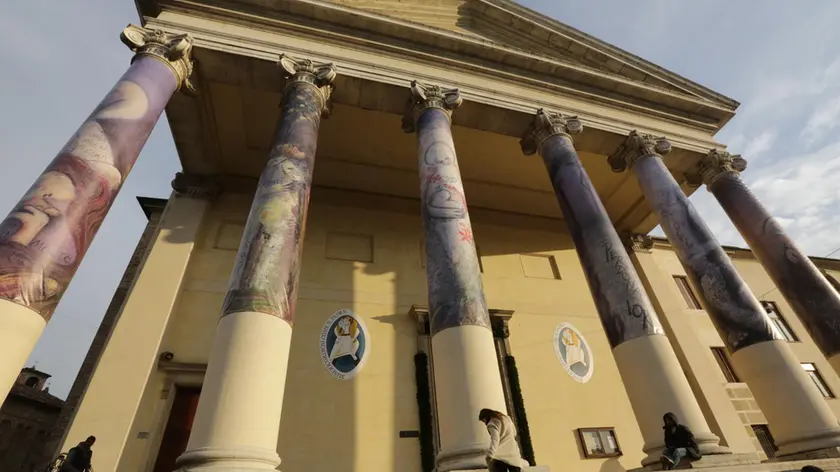 Il duomo di Treviso allestito per il Giubileo