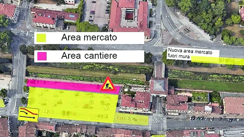 Il piano di trasloco del mercato