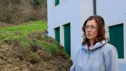 Borin Vittorio Veneto, Cozzuolo, frana in via della Val del Mar famiglia Mattiuz evacuata figlia Monia