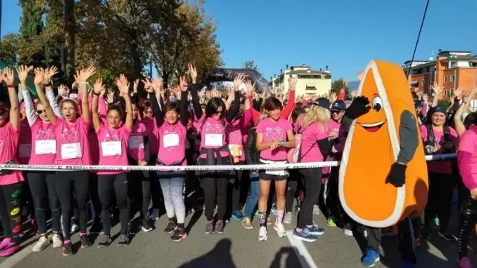 La partenza della Corri in Rosa 2022