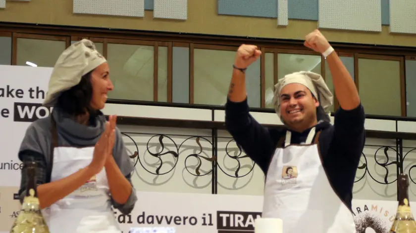 AGOSTINI AG.FOTOFILM TREVISO FINALE DELLA TIRAMISU' WORLDCUP CAMERA DI COMMERCIO, IN FOTO IL VINCITORE ANDREA CICCOLELLA