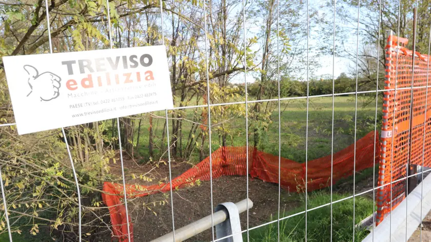 PASSERINI AG.FOTOFILM TREVISO LAVORI FERMI PISTA CICLABILE TREVISO-OSTIGLIA