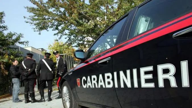 i carabinieri in sopralluogo