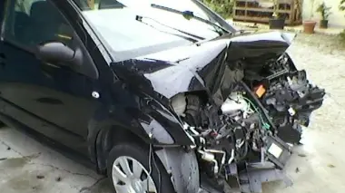 La Citroen coinvolta nell’incidente di lunedì scorso