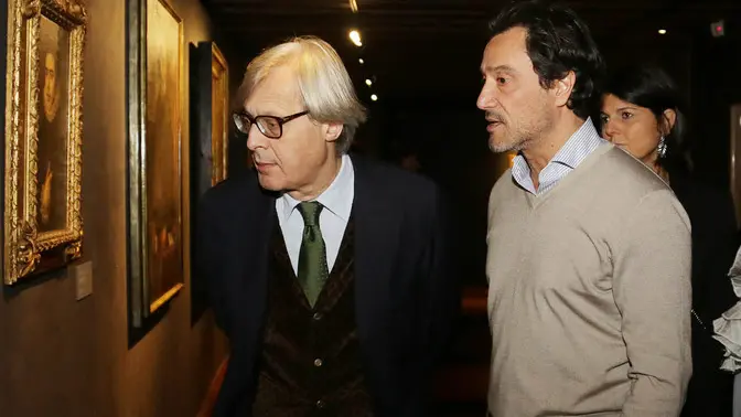 Agostini agenzia foto film Treviso vittorio sgarbi a treviso mostra el greco