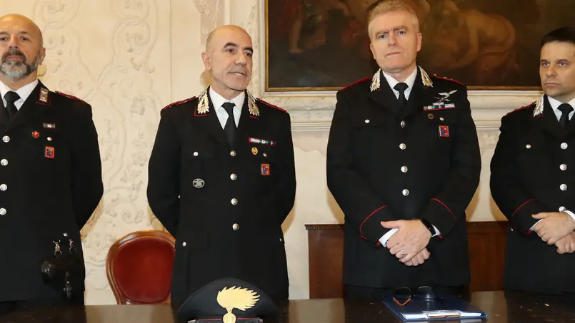 FILIPPI . AG.FOTOFILM . TREVISO . CONFERENZA STAMPA CARABINIERI TRAFFICO D'ARMI