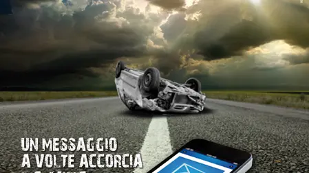 Particolarei di un manifesto di Asaps, Associazione sostenitori amici polizia stradale www.asaps.it