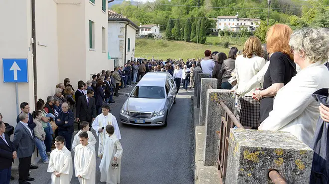 Borghesi Castelcucco funerale di Moreno Melara