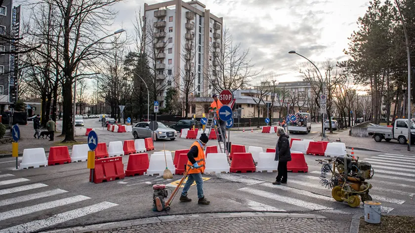 Allegranzi Conegliano viale Veneto cantiere nuova rotatoria