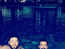 FOTO DA PROFILO FACEBOOK DI LORENZO MARINELLI. Daniel Daniel Bazzano (D) e Lorenzo Marinelli (S) in una foto da Facebook, i due giovani si sono costituiti alla polizia e hanno confessato di aver sparato "per errore" a Manuel Bortuzzo.6 febbraio 2019. FACEBOOK +++ATTENZIONE LA FOTO NON PUO' ESSERE PUBBLICATA O RIPRODOTTA SENZA L'AUTORIZZAZIONE DELLA FONTE DI ORIGINE CUI SI RINVIA+++