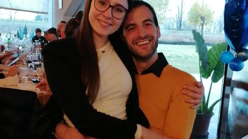 Alberto Zanchetta con la moglie Greta