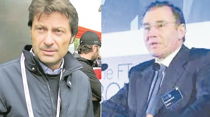 Fausto Pinarello (a sinistra) e il miliardario sudafricano Ivan Glasenberg
